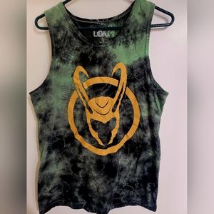 Disney Marvel Loki tie dye tank top
